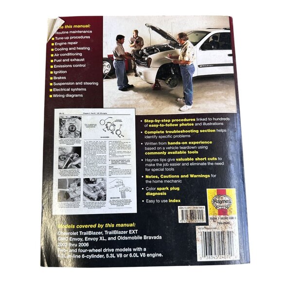 Vtg Haynes Automotive Repair Manual Chevrolet Trailblazer & GMC Envoy - Picture 2 of 5